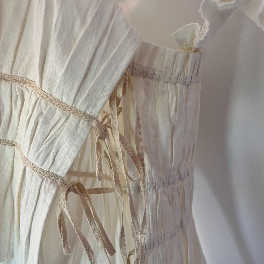 White Top With Flutter Sleeves From Anthropologie… - image 2